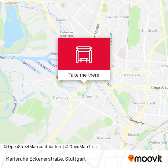 Карта Karlsruhe Eckenerstraße