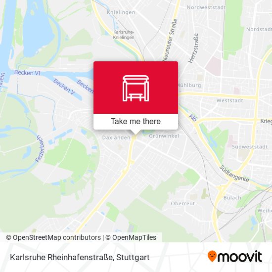 Karlsruhe Rheinhafenstraße map
