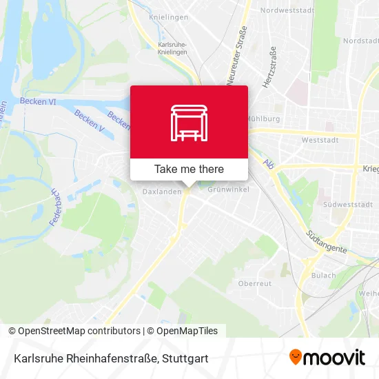 Карта Karlsruhe Rheinhafenstraße