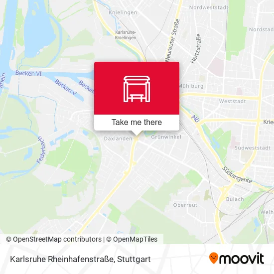 Карта Karlsruhe Rheinhafenstraße