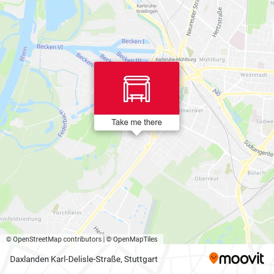 Карта Daxlanden Karl-Delisle-Straße