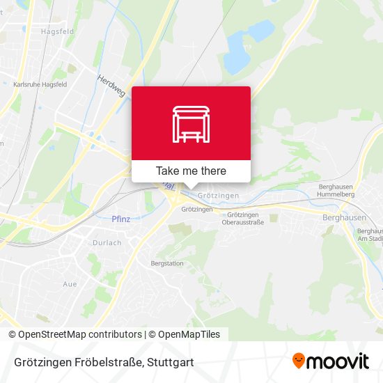 Карта Grötzingen Fröbelstraße