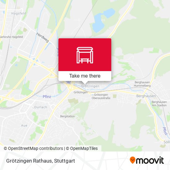 Grötzingen Rathaus map