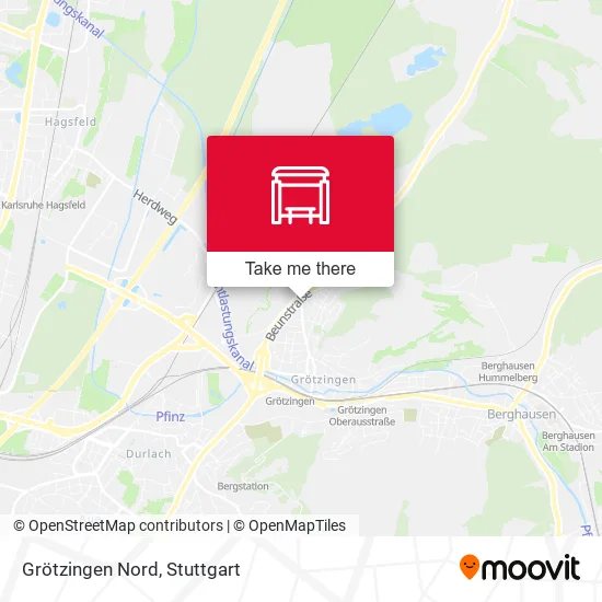 Карта Grötzingen Nord