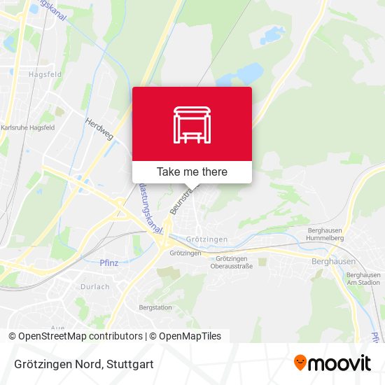 Grötzingen Nord map