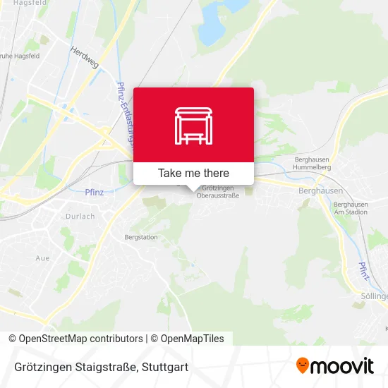 Карта Grötzingen Staigstraße