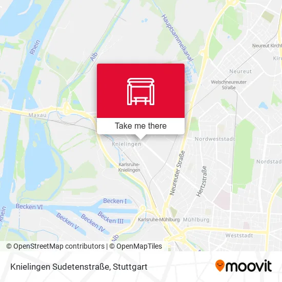 Карта Knielingen Sudetenstraße