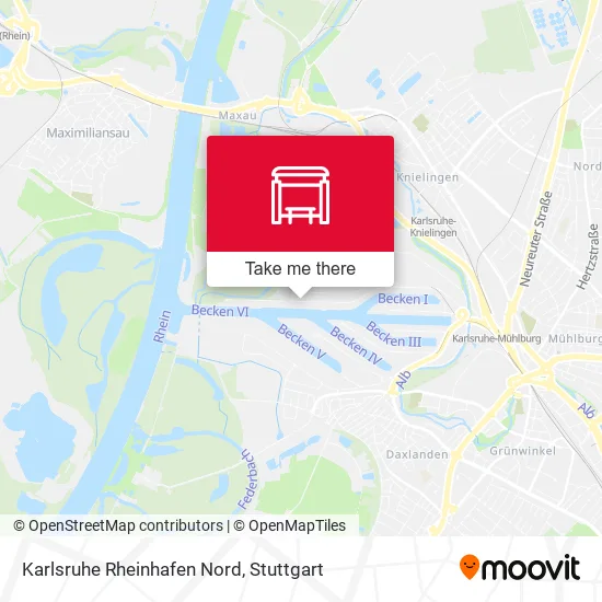 Карта Karlsruhe Rheinhafen Nord