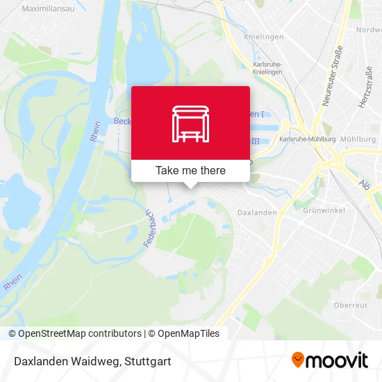 Карта Daxlanden Waidweg