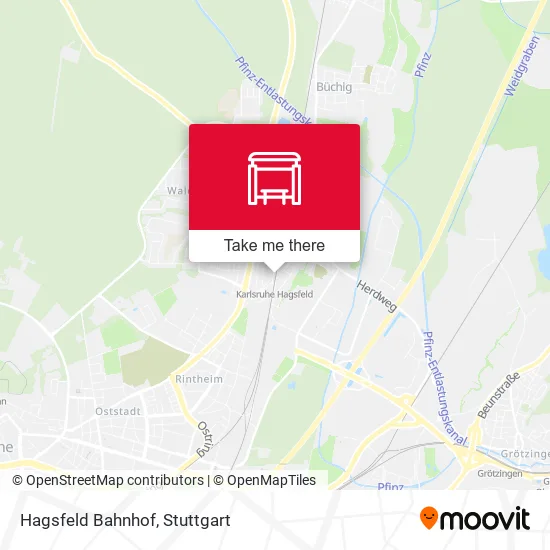 Карта Hagsfeld Bahnhof