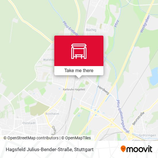 Hagsfeld Julius-Bender-Straße map