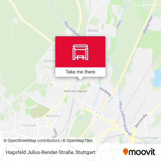 Карта Hagsfeld Julius-Bender-Straße