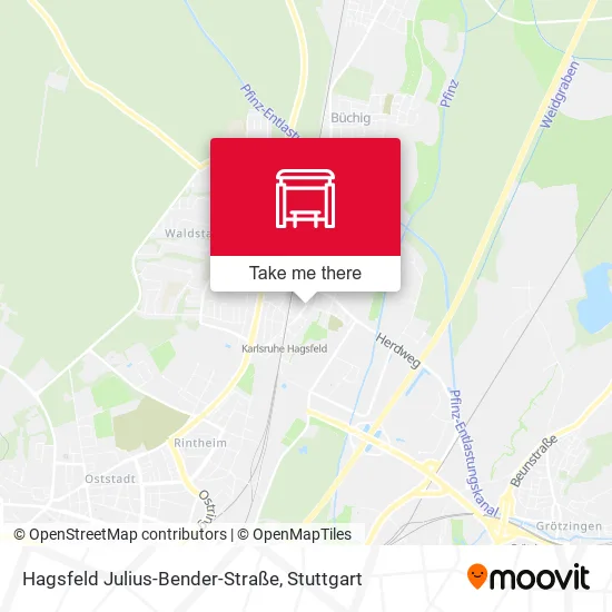 Карта Hagsfeld Julius-Bender-Straße