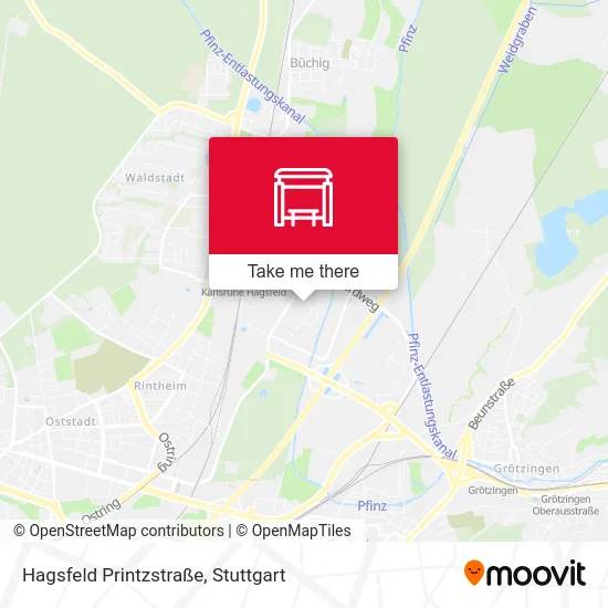 Карта Hagsfeld Printzstraße