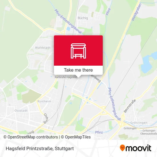 Карта Hagsfeld Printzstraße