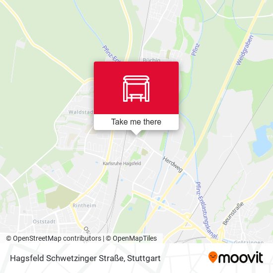 Hagsfeld Schwetzinger Straße map