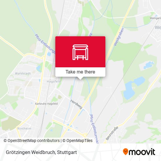 Grötzingen Weidbruch map