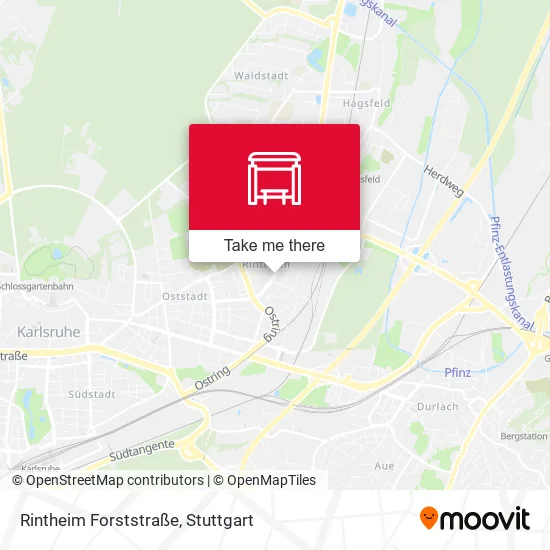 Карта Rintheim Forststraße