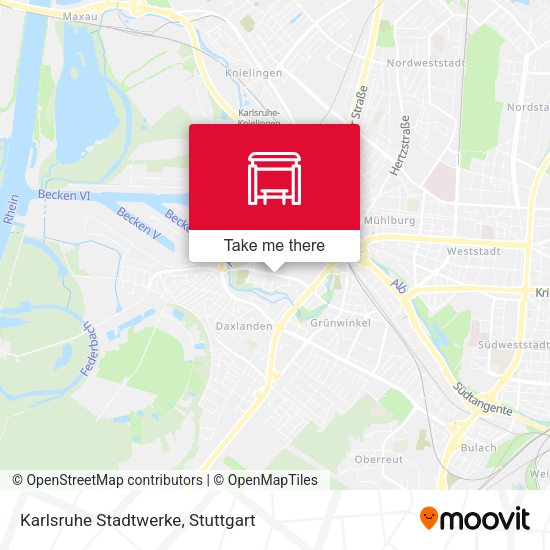 Karlsruhe Stadtwerke map