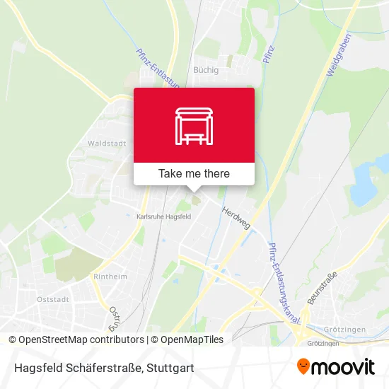 Карта Hagsfeld Schäferstraße