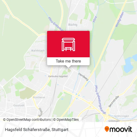 Карта Hagsfeld Schäferstraße