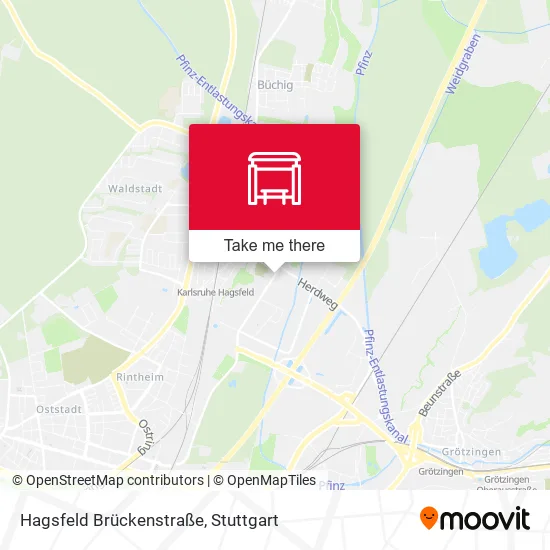 Карта Hagsfeld Brückenstraße