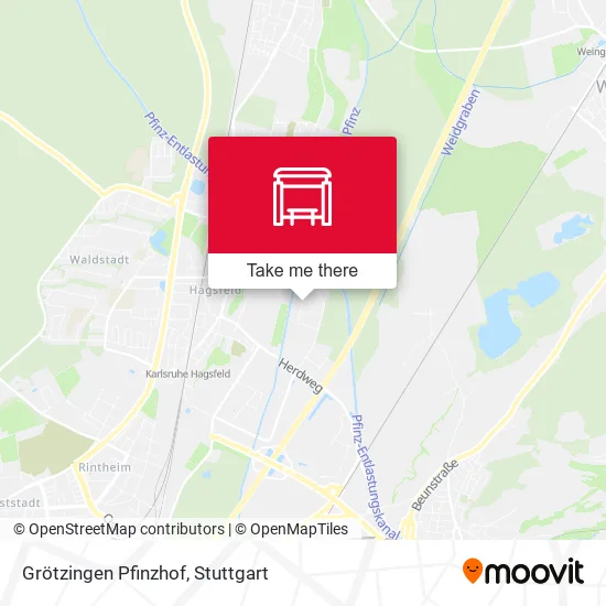 Карта Grötzingen Pfinzhof