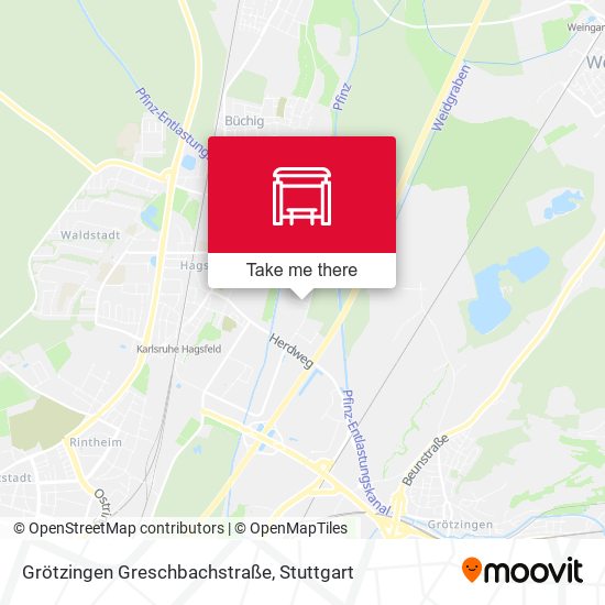 Grötzingen Greschbachstraße map