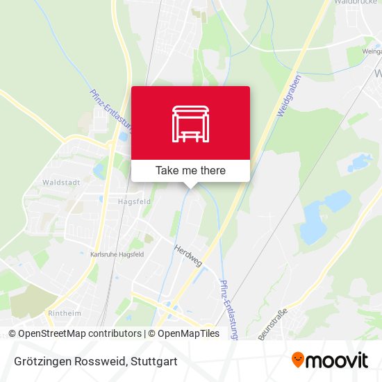 Grötzingen Rossweid map