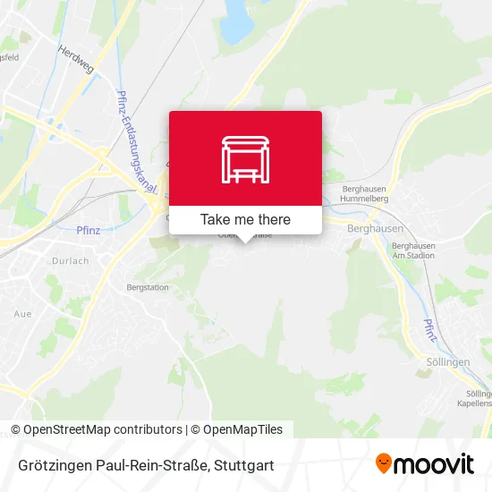 Карта Grötzingen Paul-Rein-Straße