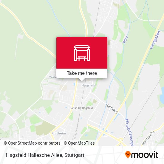 Hagsfeld Hallesche Allee map