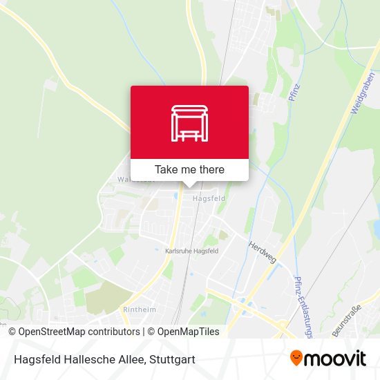 Hagsfeld Hallesche Allee map