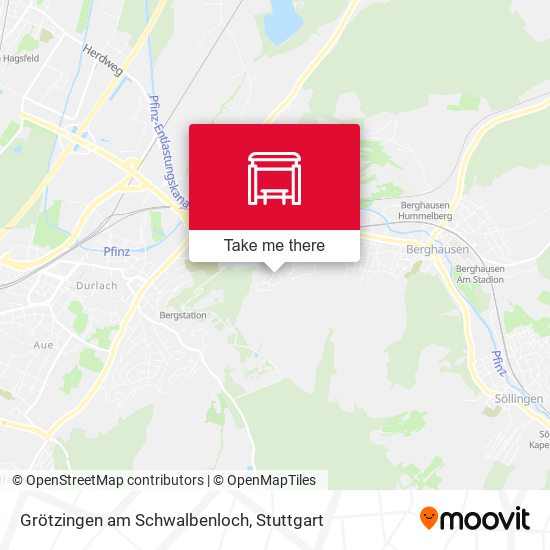 Grötzingen am Schwalbenloch map