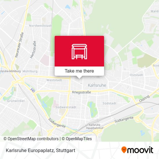 Karlsruhe Europaplatz map