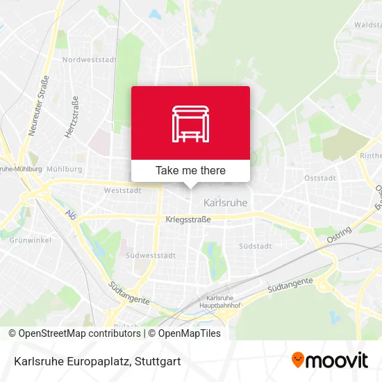 Карта Karlsruhe Europaplatz