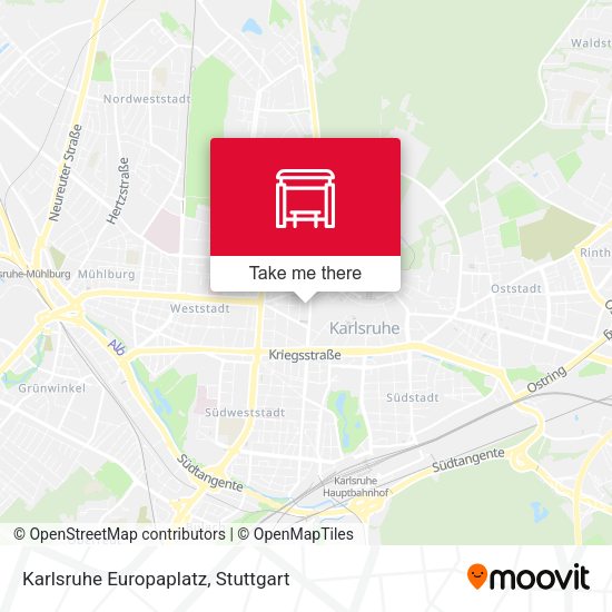Karlsruhe Europaplatz map