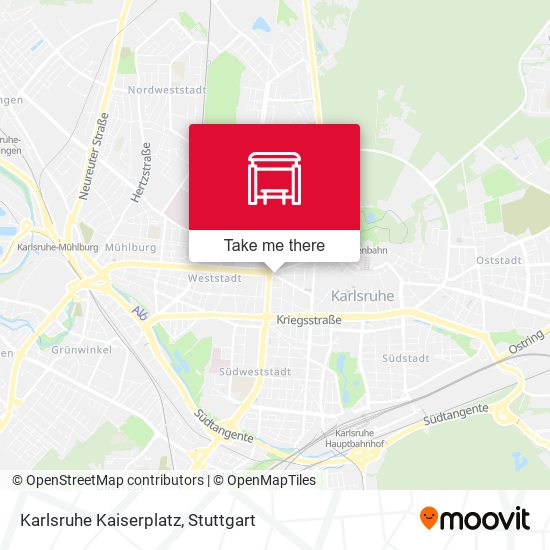 Карта Karlsruhe Kaiserplatz