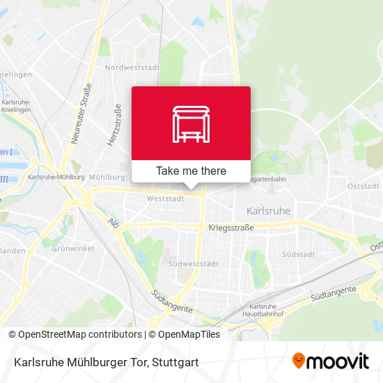 Карта Karlsruhe Mühlburger Tor