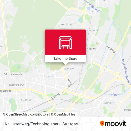 Карта Ka Hirtenweg/Technologiepark