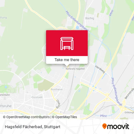 Карта Hagsfeld Fächerbad