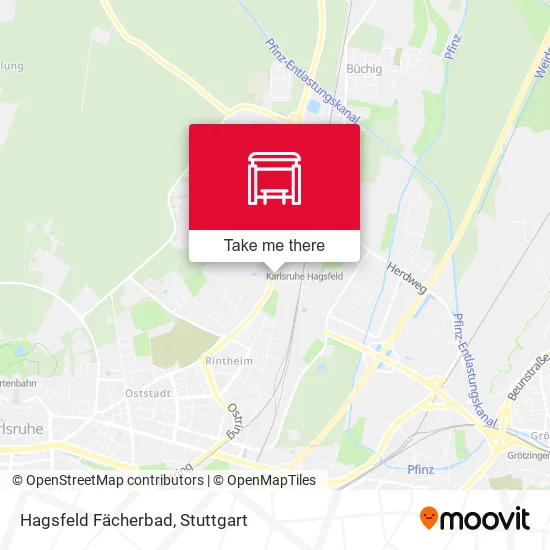 Карта Hagsfeld Fächerbad