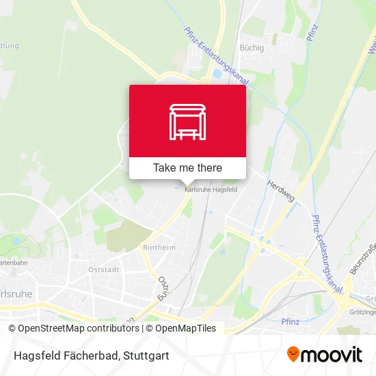 Карта Hagsfeld Fächerbad