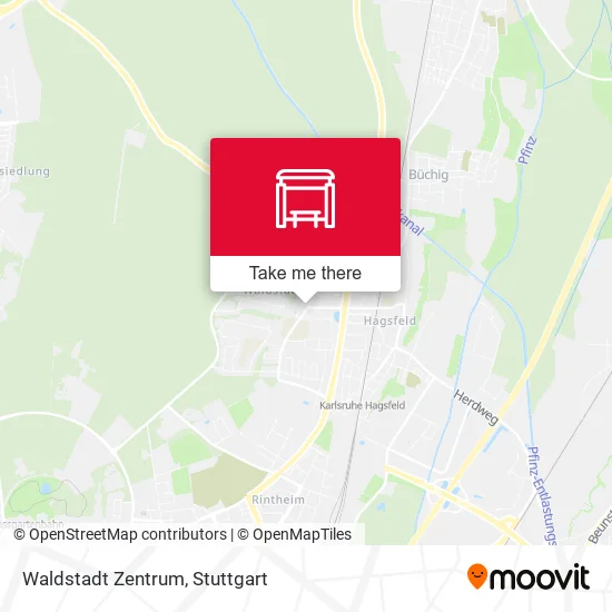 Карта Waldstadt Zentrum