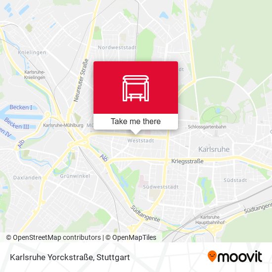 Карта Karlsruhe Yorckstraße