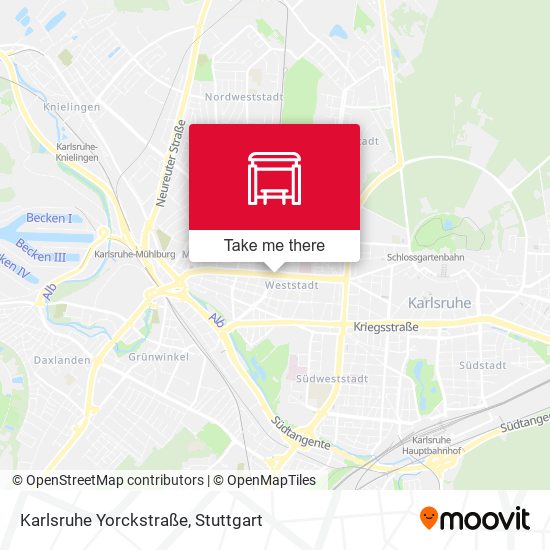 Karlsruhe Yorckstraße map