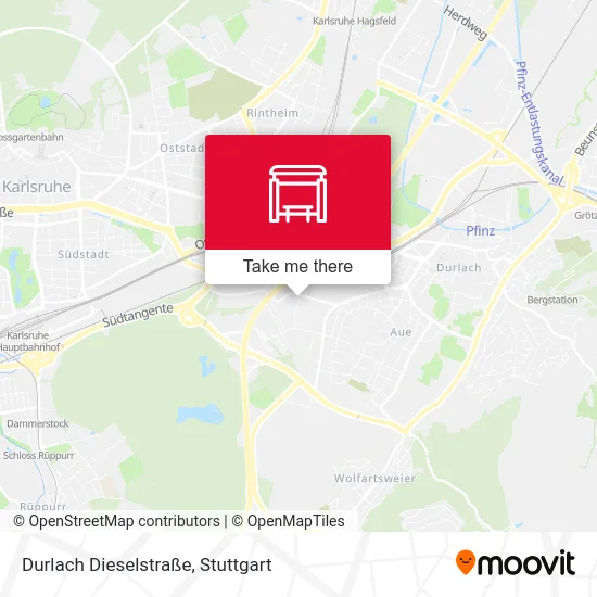 Карта Durlach Dieselstraße