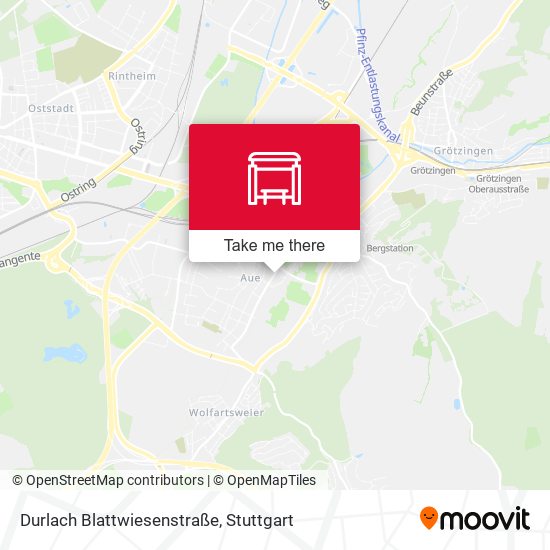 Durlach Blattwiesenstraße map