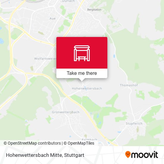 Hohenwettersbach Mitte map