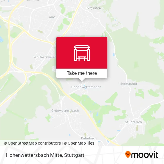 Карта Hohenwettersbach Mitte