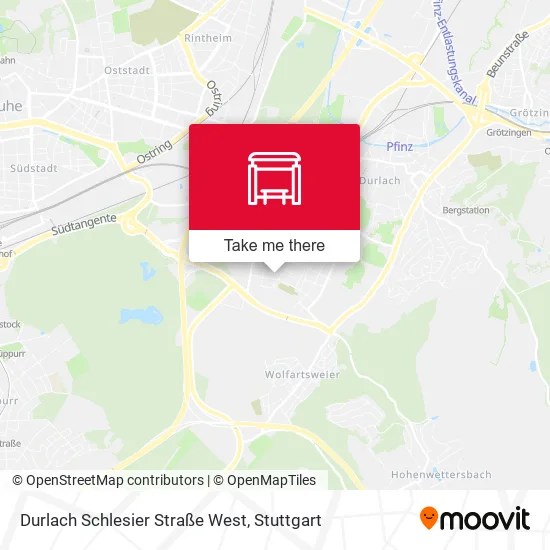 Карта Durlach Schlesier Straße West